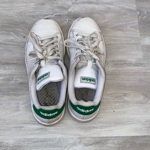 Green adidas shoes